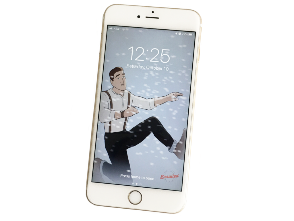 "Snow-Globe" Phone Wallpaper of Toby, bonus content for Derailed