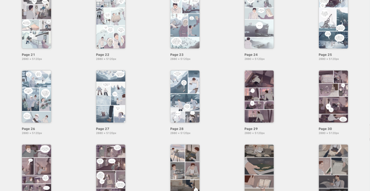 comic pages productivity