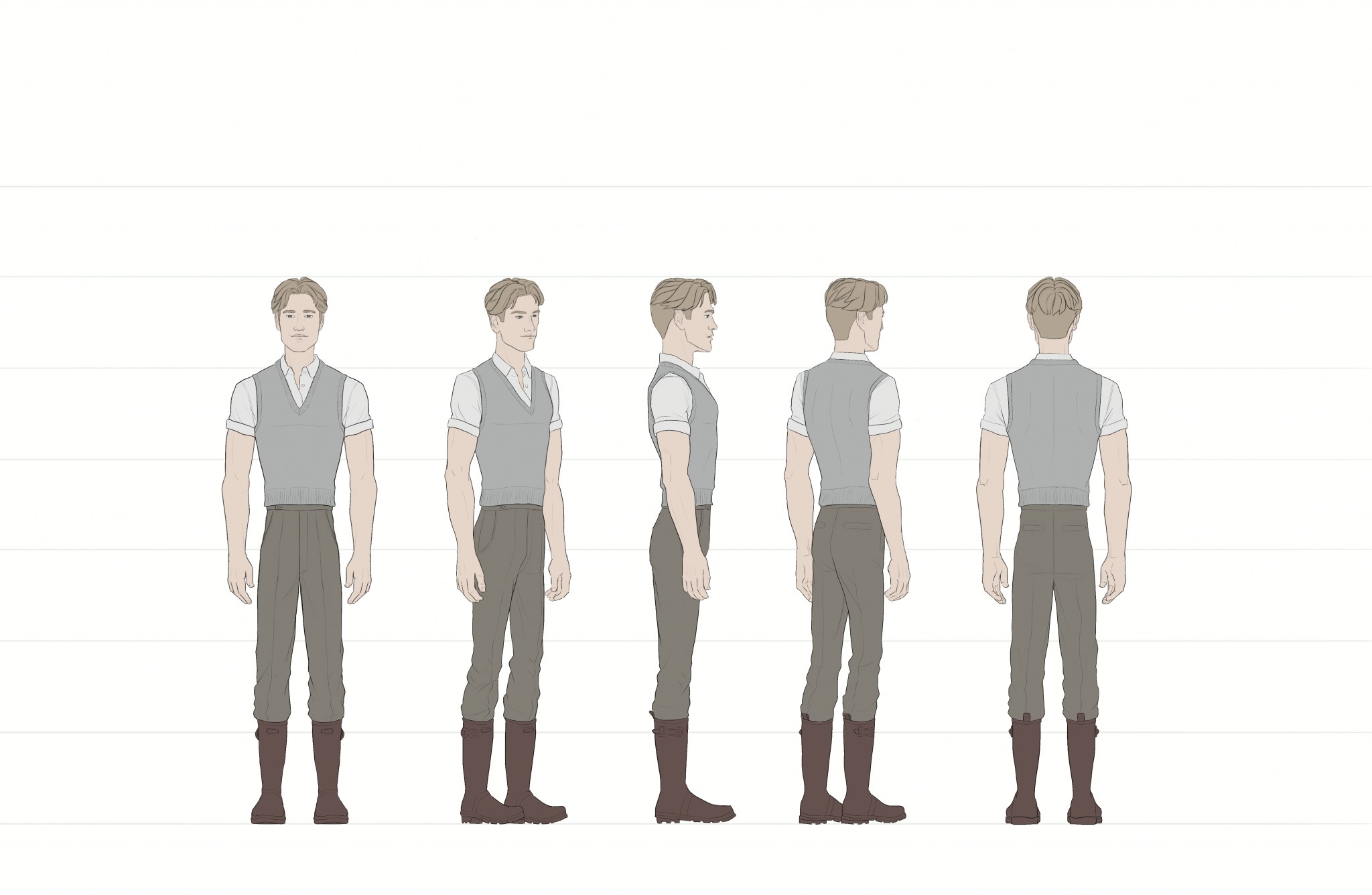 Character Turnaround Sheets from the Comic, "Kindred Not"