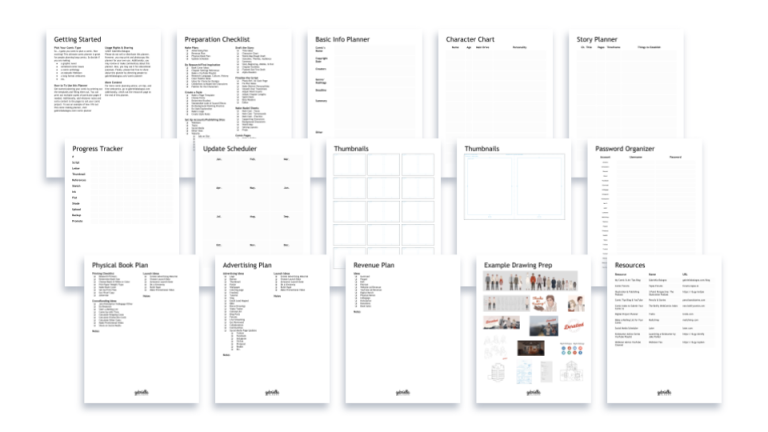 Comic Planner - Free Templates for Preparing Your Comic