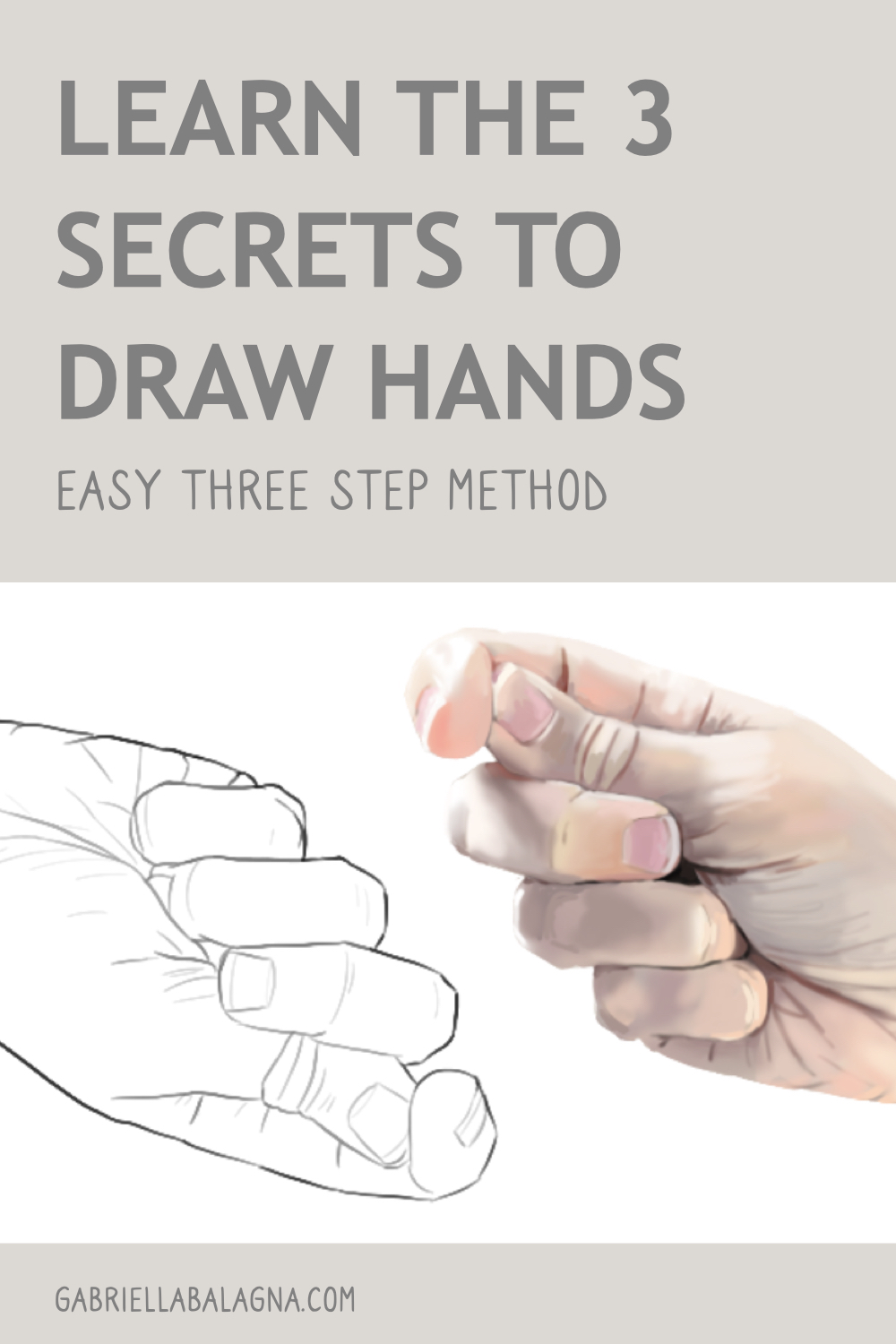 How to Draw an Open Hand - Easy Drawing Tutorial For Kids