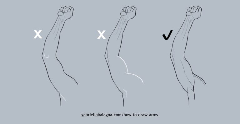 How to Draw Arms - 10 Common Mistakes