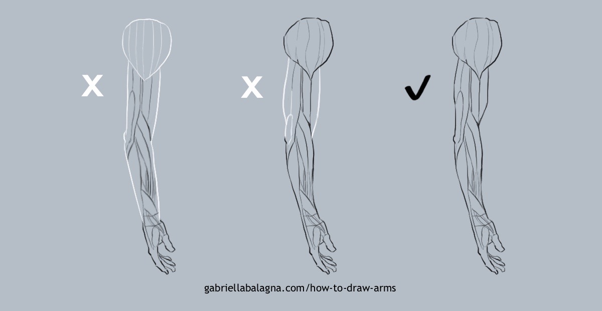 How to Draw Arms - 10 Common Mistakes