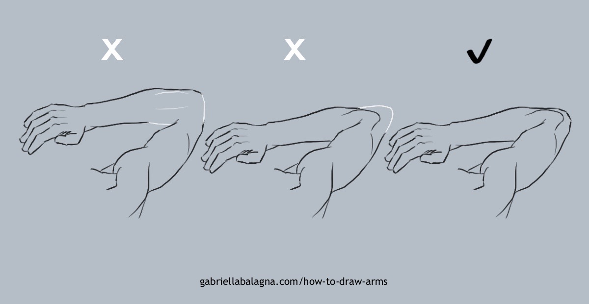 How to Draw Arms - 10 Common Mistakes