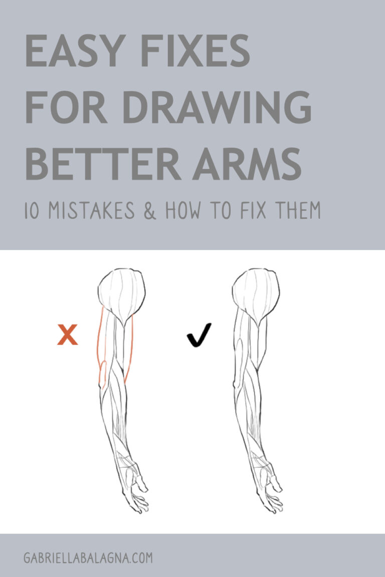 How to Draw Arms - 10 Common Mistakes