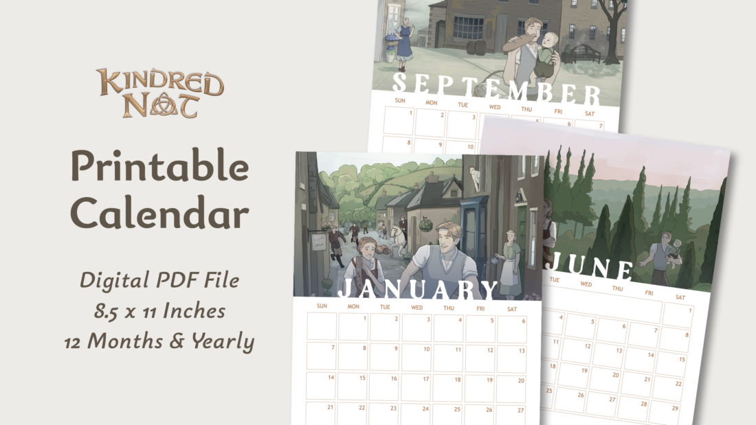 2025 2026 printable calendar from kindred not